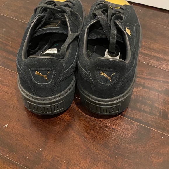 Pump Gold and Black Suede and Leather size 8 - Picture 3 of 5